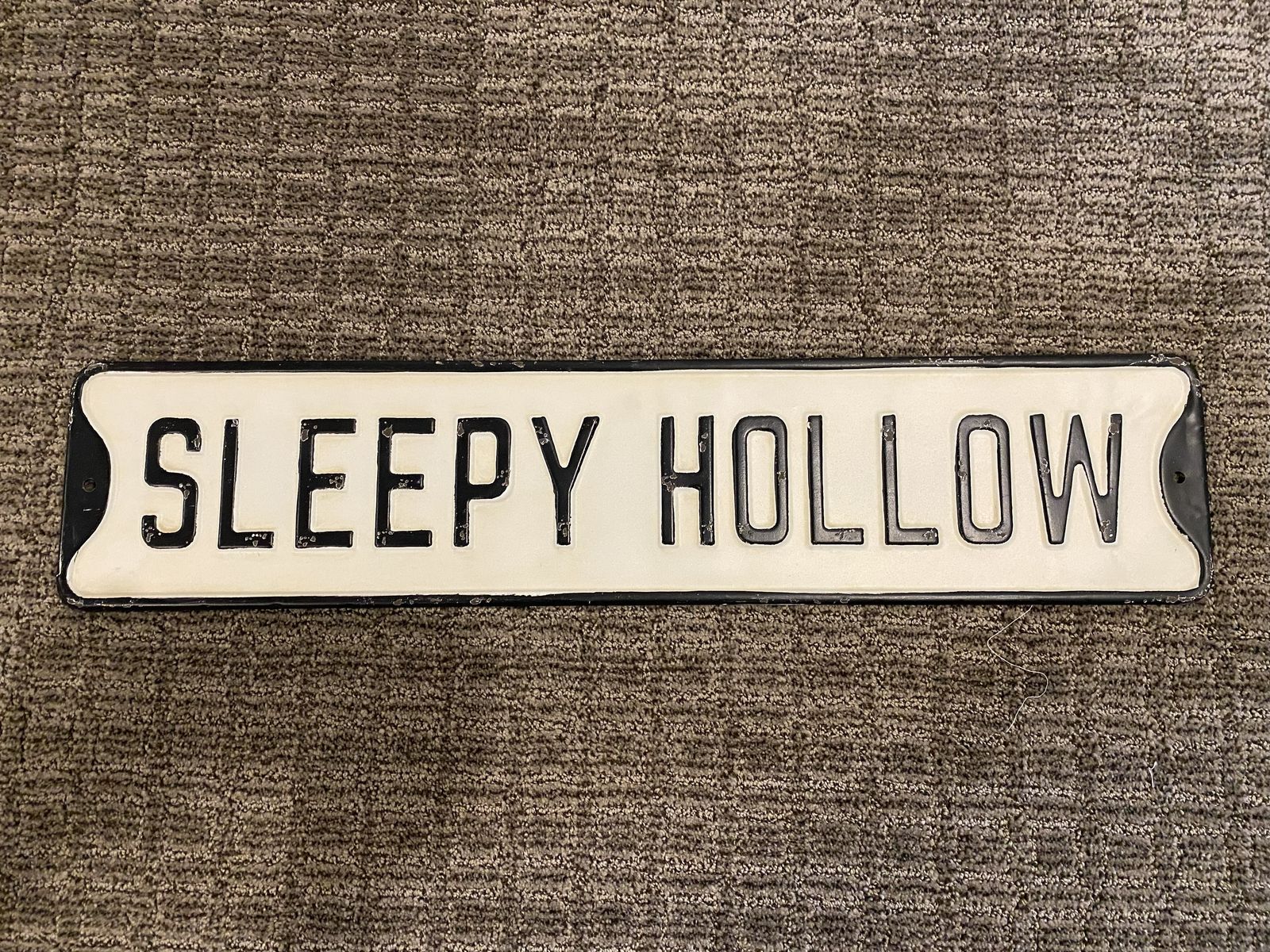 Metal Sleepy Hollow Street Sign