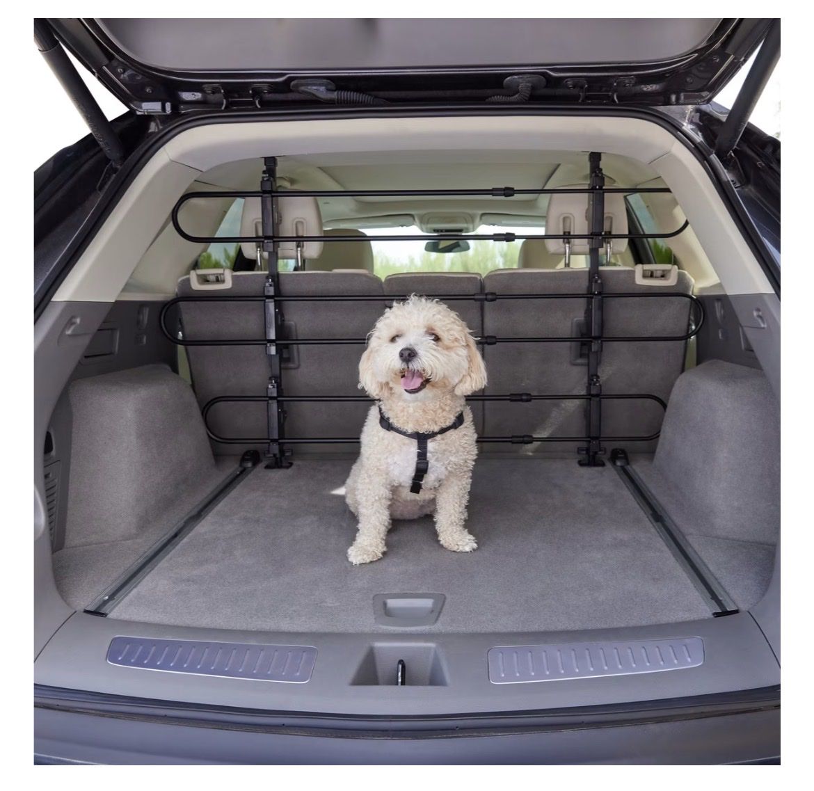 Frisco Adjustable Metal Dog Car & SUV Barrier