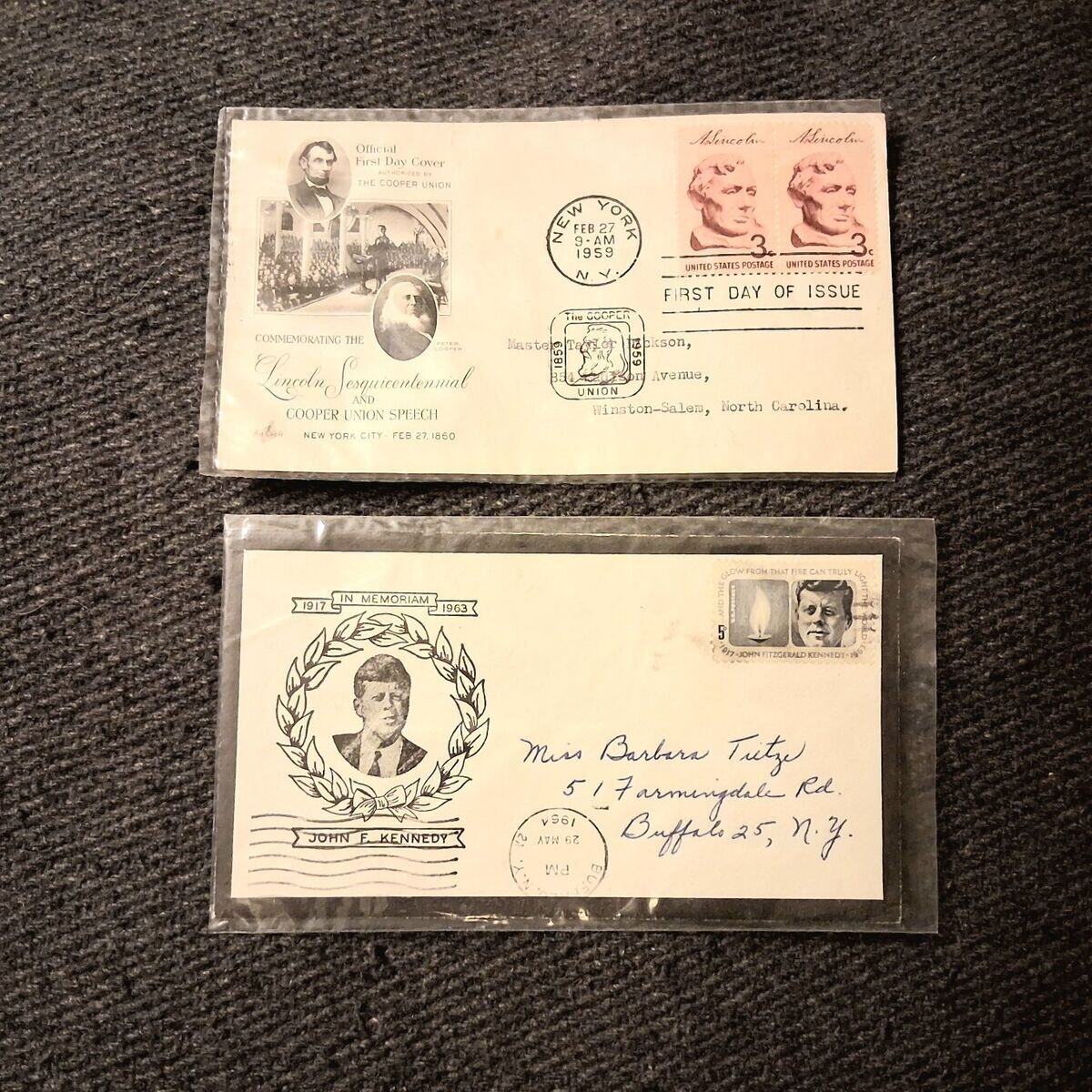 1964 Kennedy Commerative Stamp ,Lincoln 1st Day