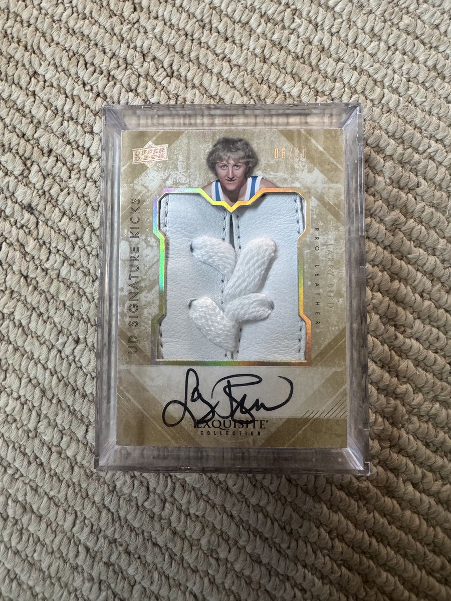 Celtics Larry Bird Exq Jumbo Shoe Patch Auto 6/10