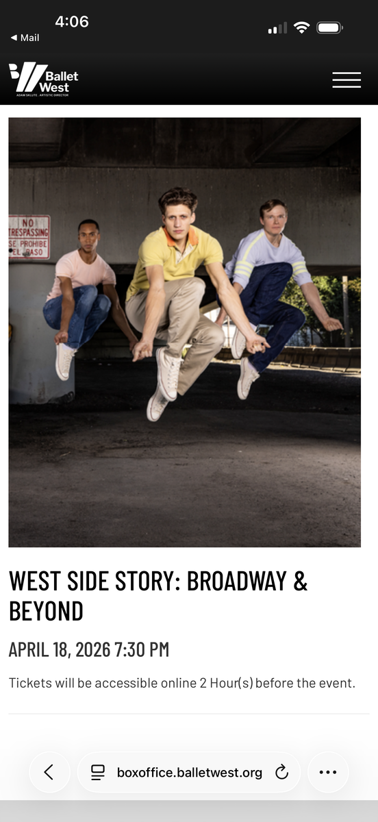 West Side Story 7:30 Capital Theatre $100 ea.