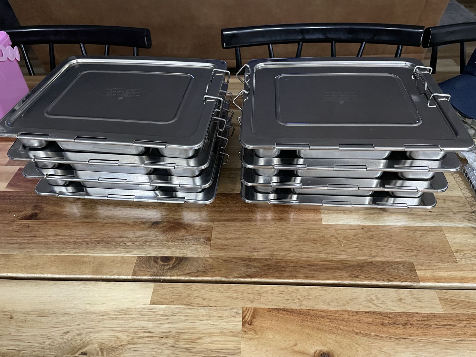 Pottery Barn Steel bento lunch boxes