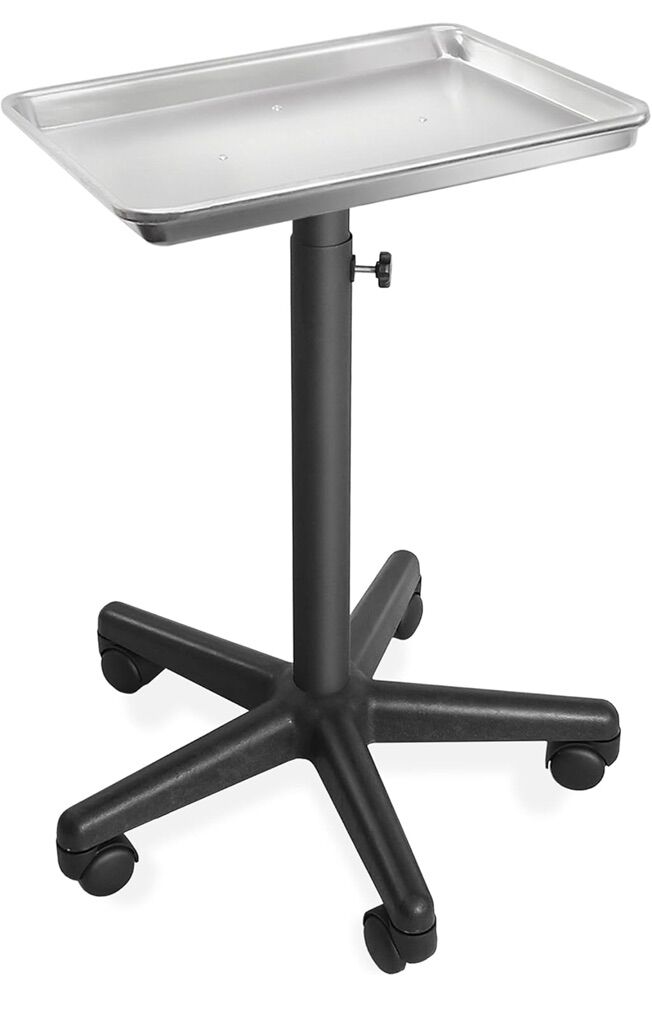 Aluminium Salon Instrument Tray,Metal Rolling Base