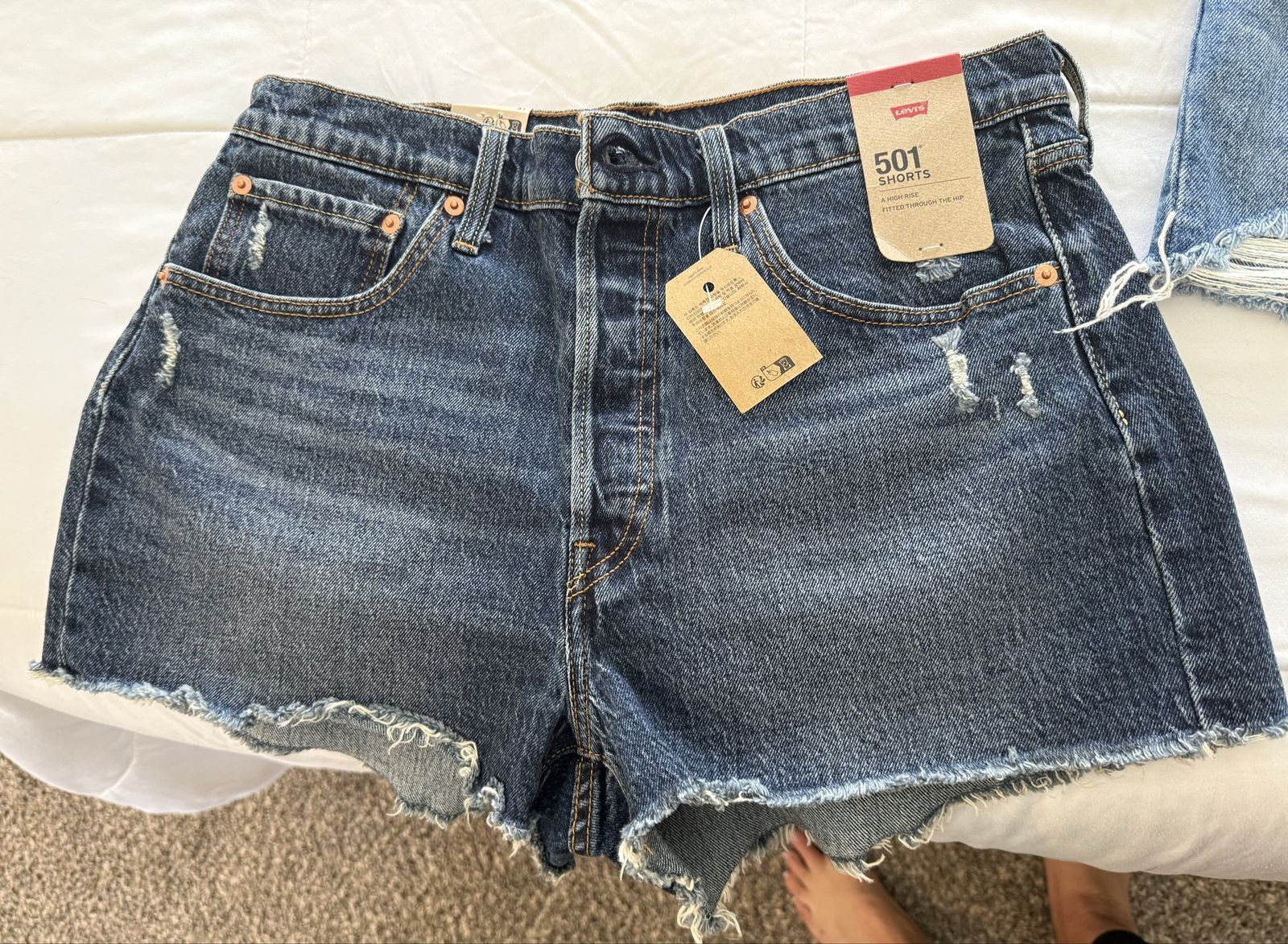 Women’s Levi’s 501 denim shorts