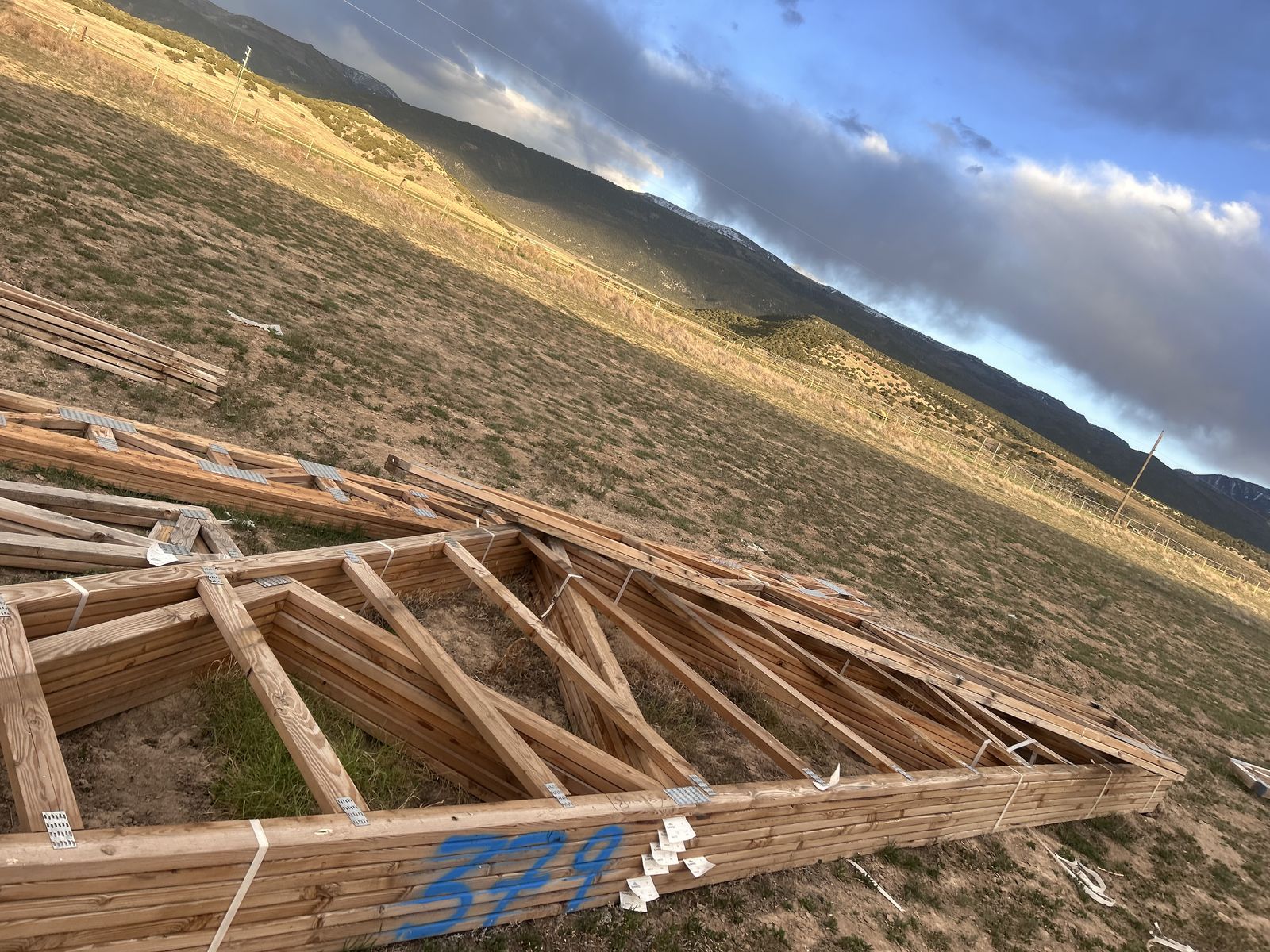 Trusses/pole barn