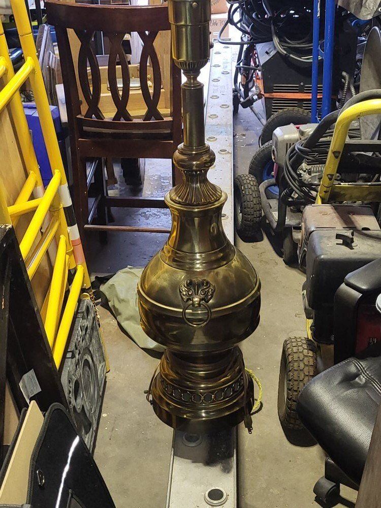 Brass Touchier Table Lamps with Dragon Head (1)