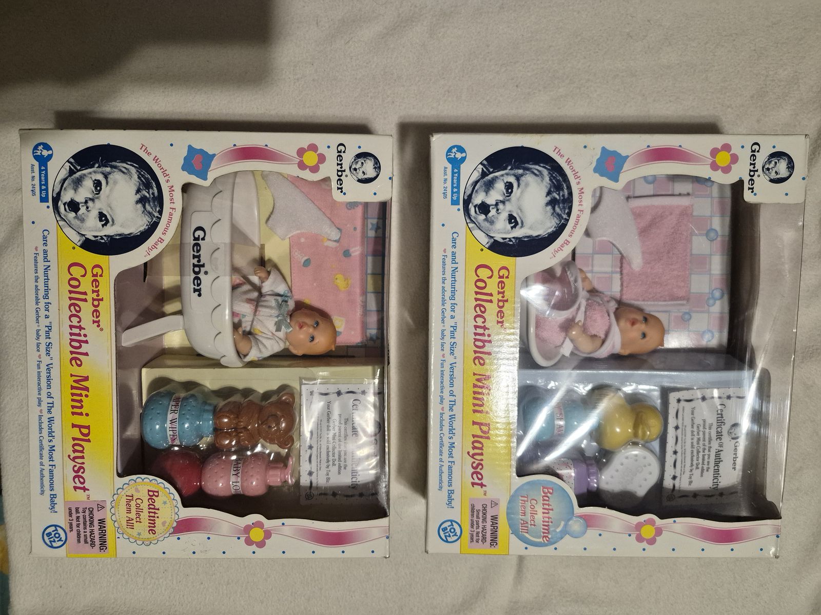 Gerber Collectible Mini Playset "The World's Most Famous Baby" - New in Box (Set of 2)