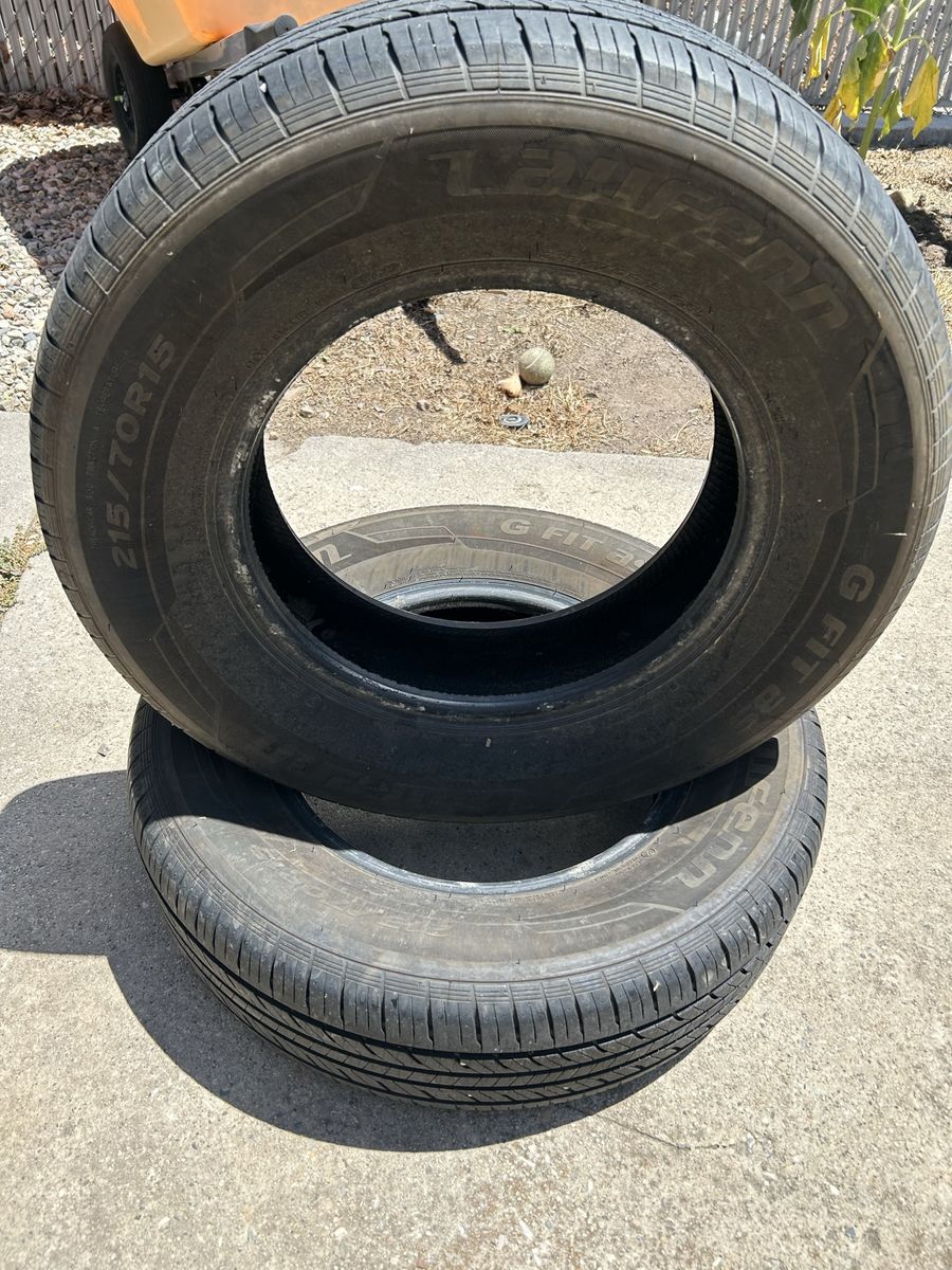 Laufenn G-fit AS 215/70R15 All-Season Tires - Good Tread, Set of 2