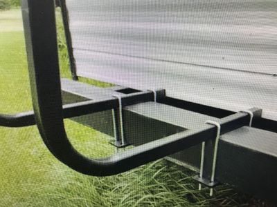 Bumper mount tote carrier gear rack rear carrier WITH 4 CAM STRAPS
