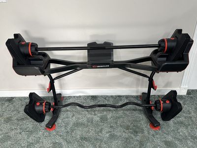 BowFlex SelectTech 2080 with Stand and Curl Bar