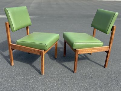 One left, Awesome Vintage Mid Century Modern wooden accent chair. vintage US made by Taylor Chair Co MCM