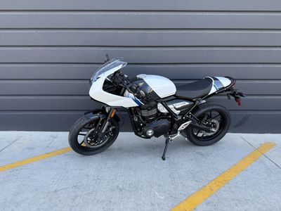 2026 Triumph Thruxton 400 Pearl Metallic White / Storm Grey