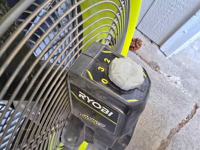 Ryobi Fan Electric Plug, And Battery Use