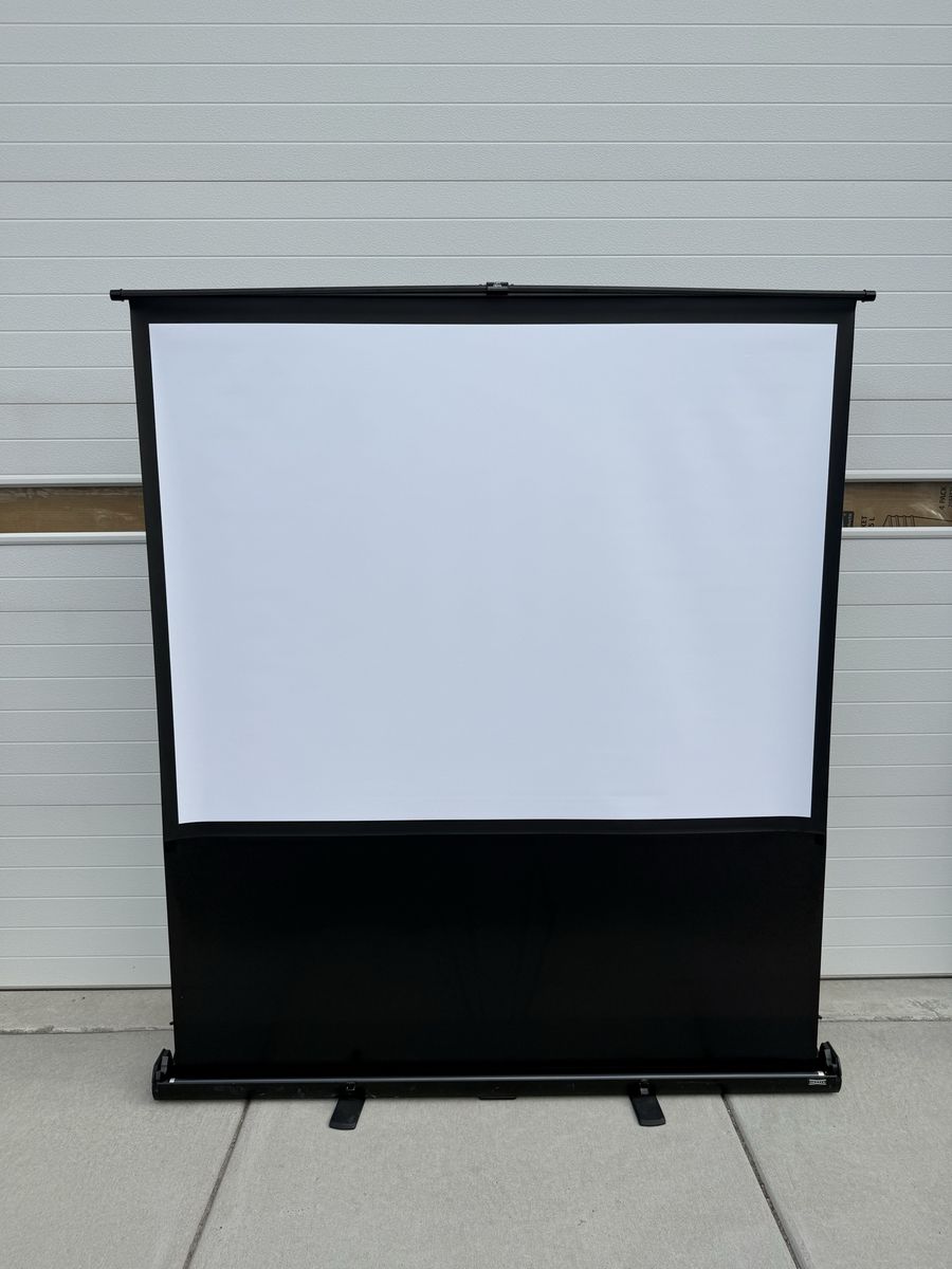 Da-Lite 80" Portable Pull Up Projector Screen 64" x 48" Floor Model C, KO89931