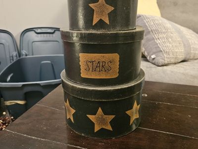 Set of 3 decorative nesting boxes