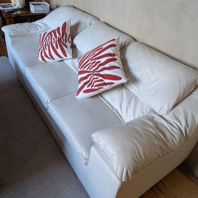 True Leather Couch and Loveseat