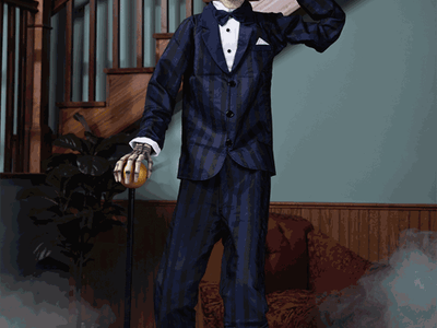 Halloween- Gentleman Skelton- Animatronic movement, eyes light and voice