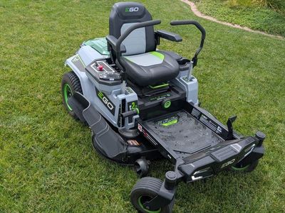 EGO Power+ Z6 Zero Turn Riding Mower with Charger, Batteries and other Accessories!