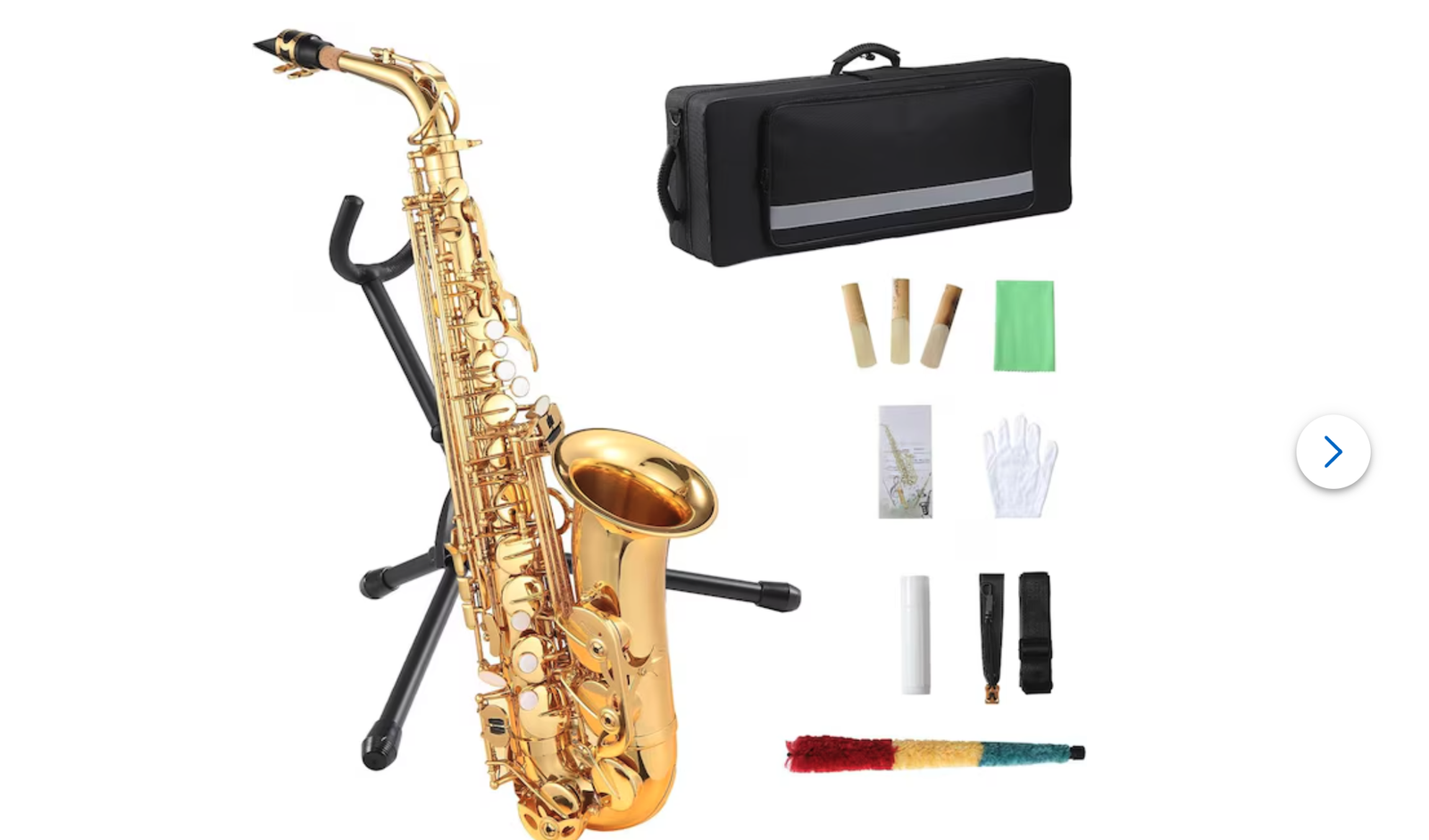 New in Box AS100 Eb Alto Saxophone Gold Lacquer Alto Sax Full Kit