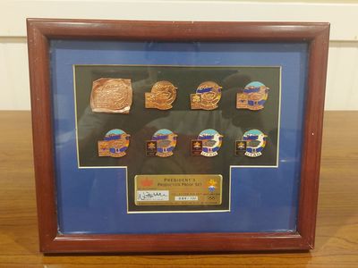 2002 Salt Lake Winter Olympics President's Production Proof Pin Set #059/100 – Limited Edition