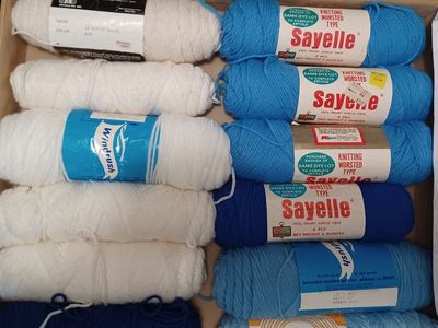 12 Skeins acrylic yarn