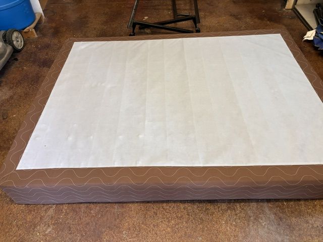 Box Spring and medal frame.