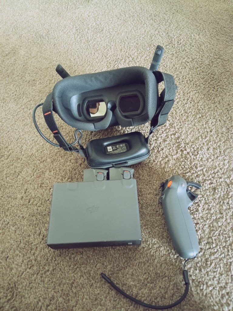DJI Goggles Integra, Motion Controller 2, and Battery Charger Charging Hub
