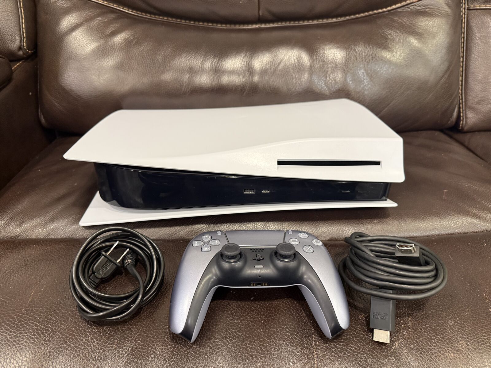 PS5 Disc Silver Controller