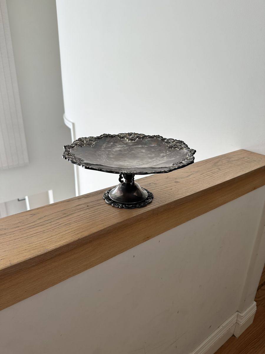 Silver Plated Pedestal Tray (Wallace Silversmith)