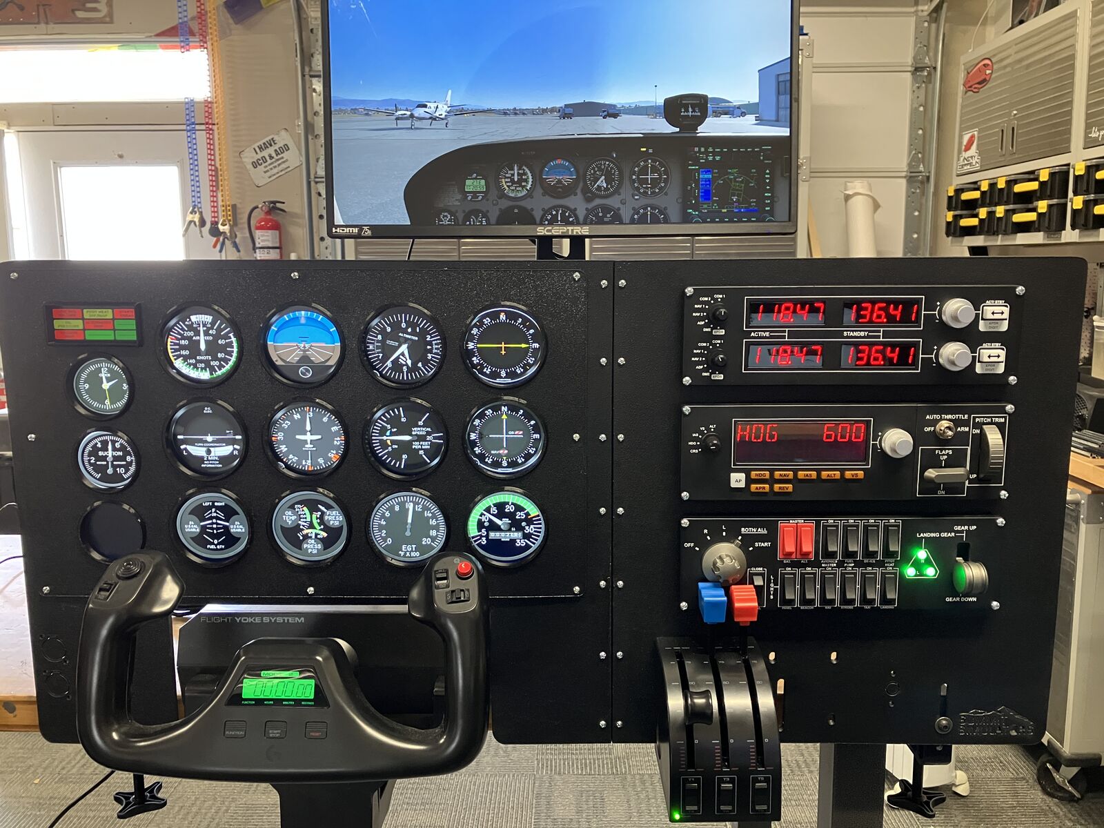 Professional Flight Simulator with Heavy ABS Panel - Ready to Fly | X-Plane & MSFS Compatible - $1,200