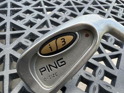 Ping i3 O Size Red Dot Single 6 Iron True Temper Stiff Steel Right Handed 38"