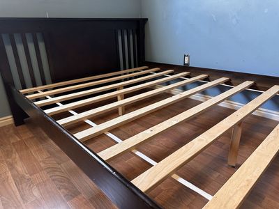 Full size bed frame.