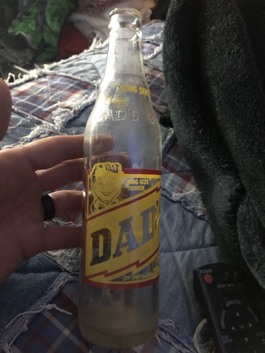 Vintage Dad's Old Fashioned Root Beer King Size Junior Glass Bottle