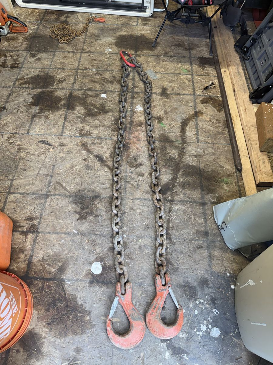 5/8”x12’ Chain Sling with Hooks