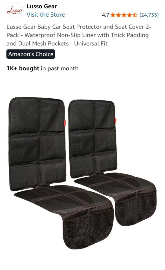 2 Car seat covers like new