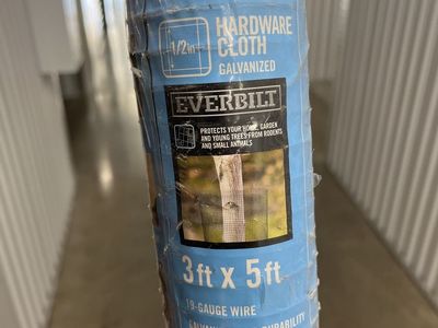 Everbilt 3ft x 5ft 19-Gauge Galvanized Hardware Cloth with 1/2in Square Mesh