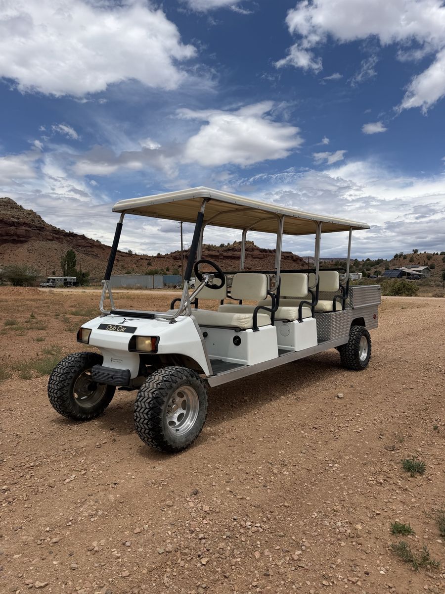 Lifted Club Car Limo gas Golf Cart 6 Seater with dump bed