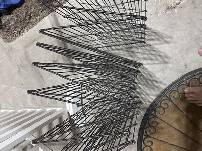 Metal Wire Grid Storage Panels Black - we used for pet / child fence