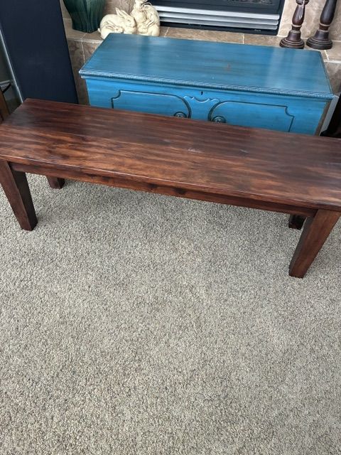 Wood Bench by Pottery Barn