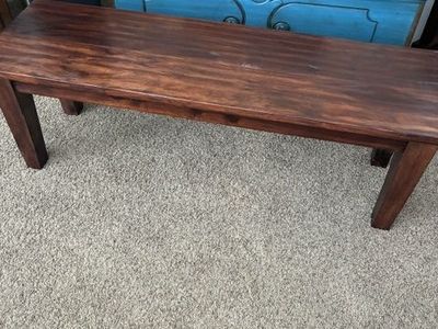 Wood Bench by Pottery Barn