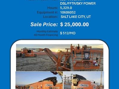 Boom JLG 660SJ 2017 DSL 4x4 5329 hrs 25000 Salt Lake City