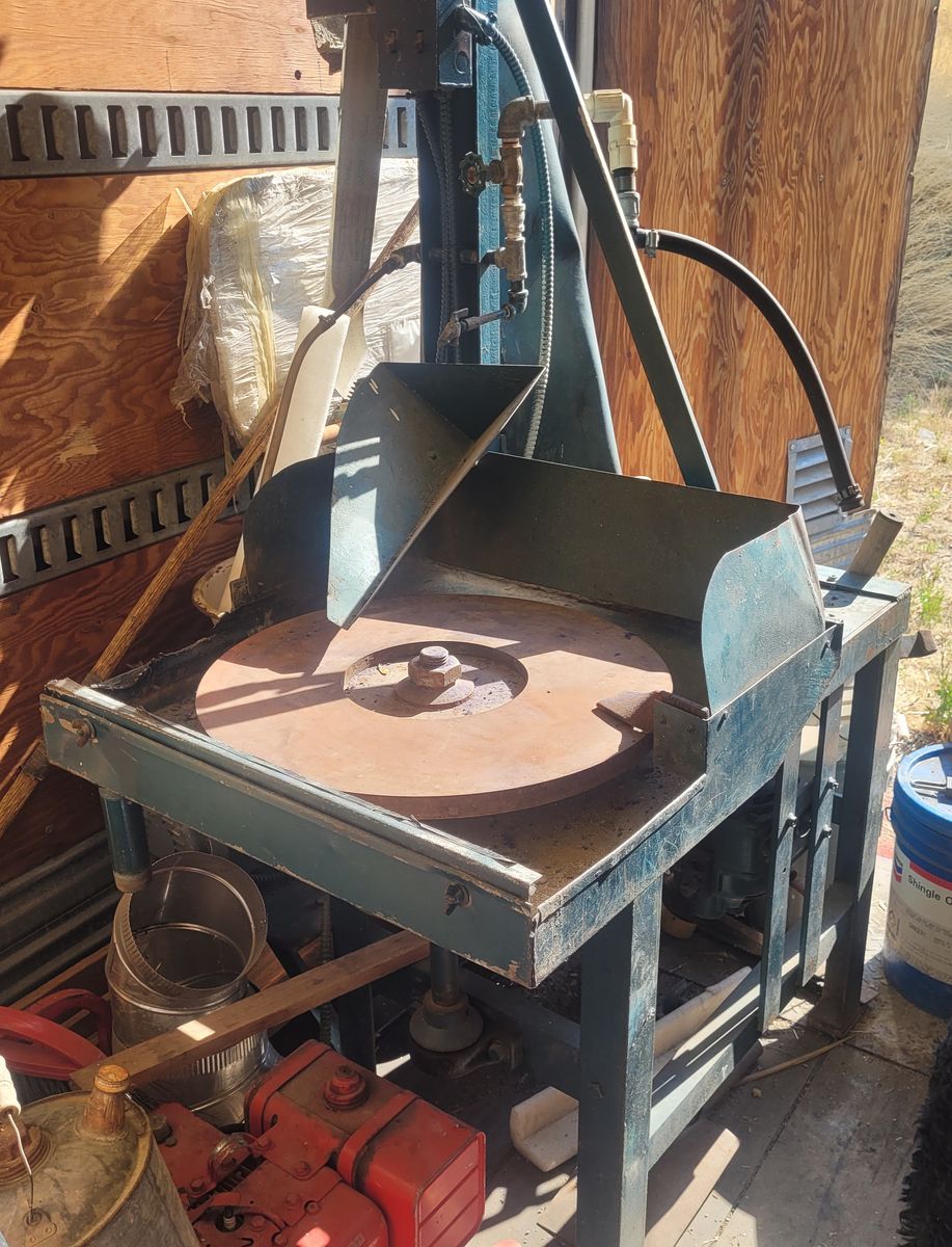 GLASS SANDER WITH LAP WHEEL / SOMMER & MACA 