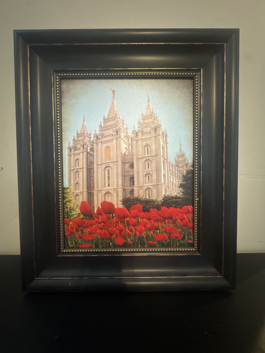 Framed Salt Lake Temple Art