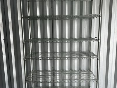 Chrome Wire Shelving Unit - 6-Tier Adjustable Storage Rack with Casters, Commercial Grade