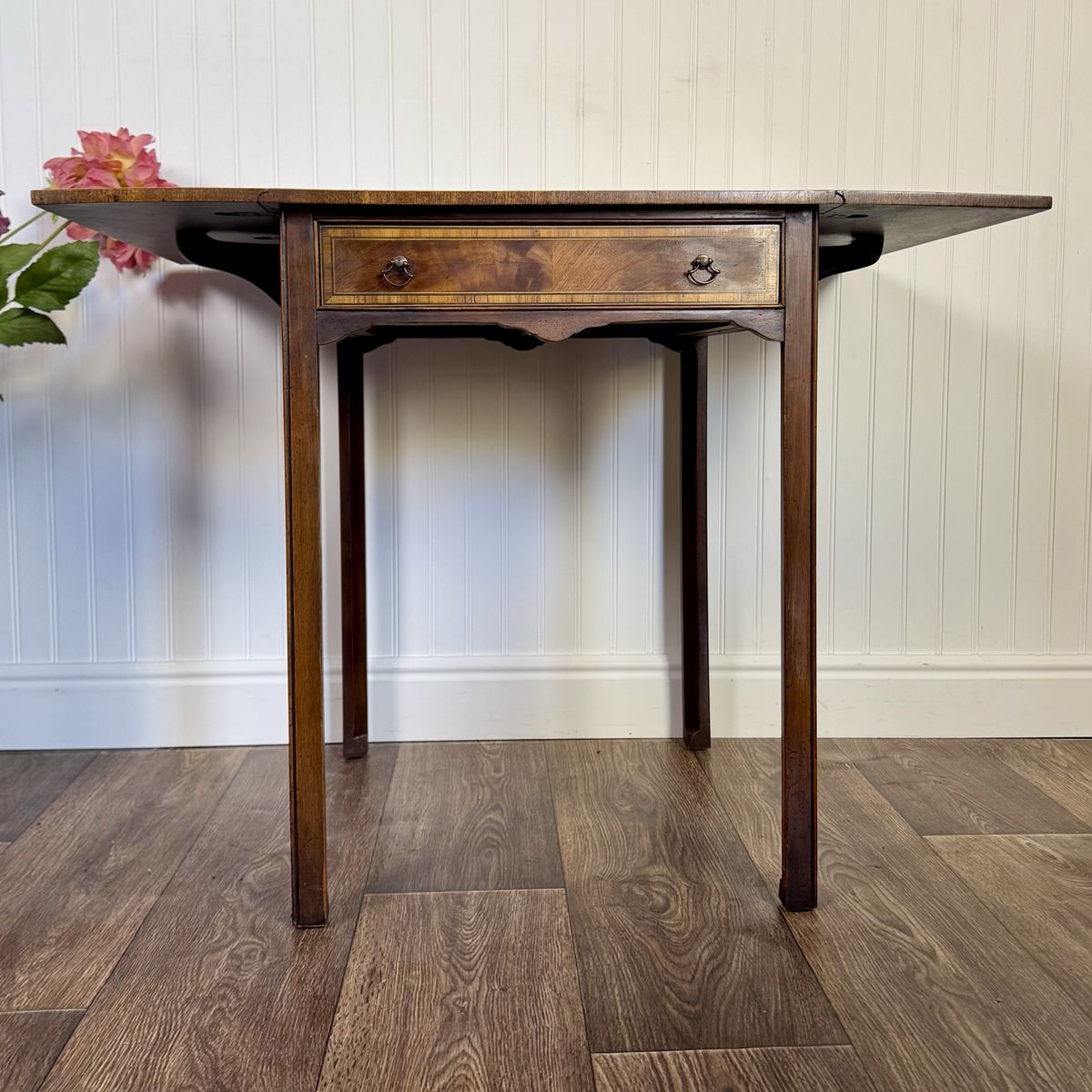 Vintage Mahogany Drop Leaf Side Table