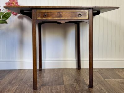 Vintage Mahogany Drop Leaf Side Table