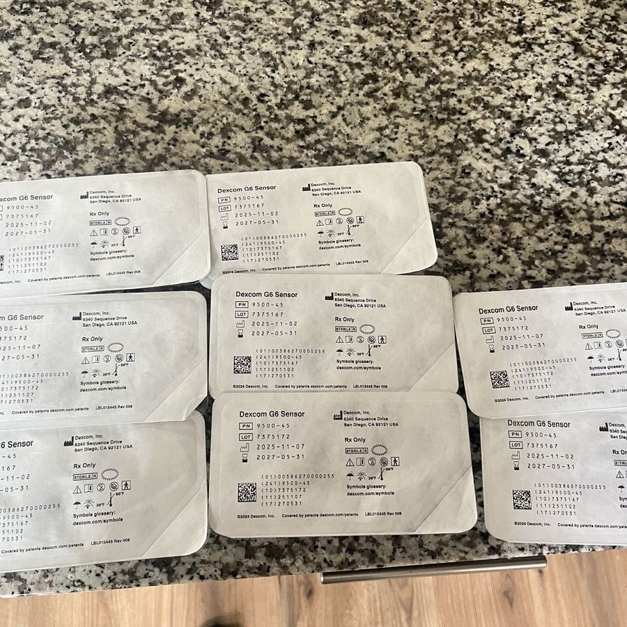 8 New Dexcom G6 sensors