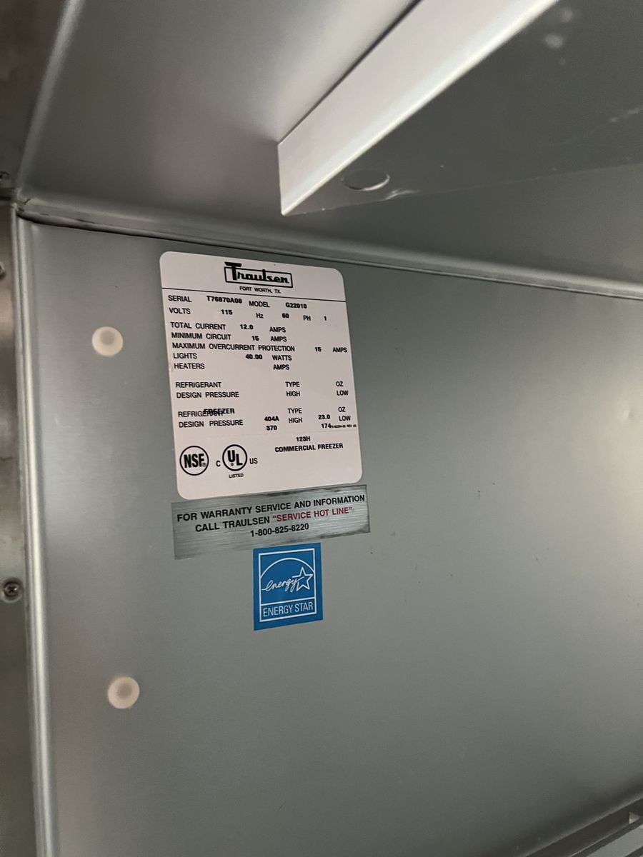 Traulsen T70010 Commercial Freezer - Double Door, Stainless Steel, Energy Star
