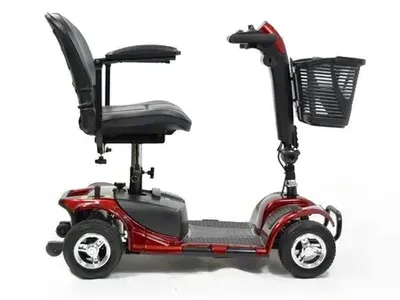 Equate Mobility 4-Wheel Motorized Scooter, Red