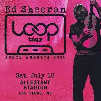 2 Tix for Ed Sheeran Row 10 Floor (Las Vegas)